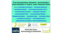 Desktop Screenshot of freeamortizationschedule.net